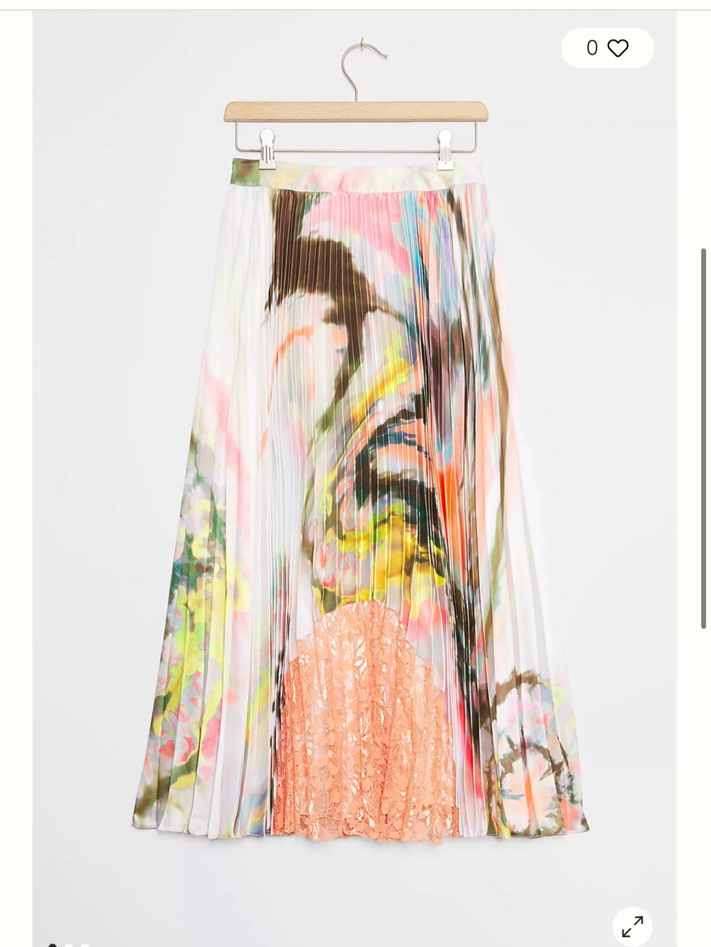 Joana Marble-Dyed Midi Skirt Anthropologie